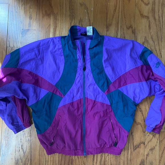 purple nike track jacket